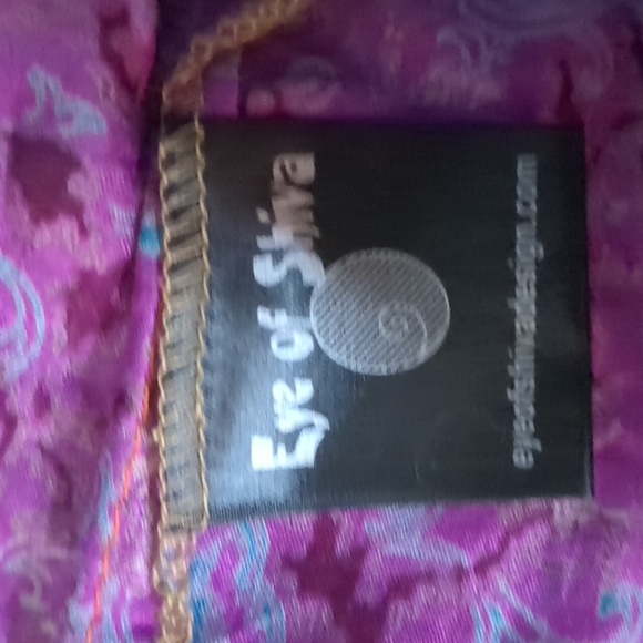 100% SILK kimono duster jacket tie front purple orange and yellow gold w/floral - Picture 11 of 12